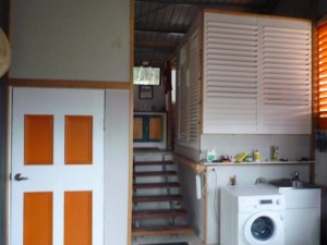 Amenities area with walk in pantry on the left